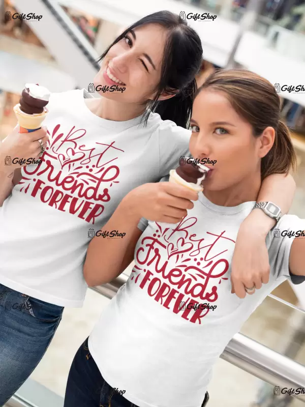 Best friends forever, set 2 tricouri cu mesaje